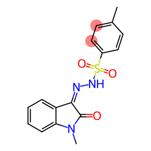 Benzenesulfonic acid, 4-methyl-, (2Z)-2-(1,2-dihydro-1-methyl-2-oxo-3H-indol-3-ylidene)hydrazide