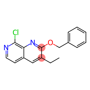 2-(Benzyloxy)-8-chloro-3-ethyl-1,7-naphthyridine