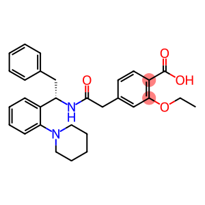 Benzoic acid, 2-ethoxy-4-[2-oxo-2-[[(1S)-2-phenyl-1-[2-(1-piperidinyl)phenyl]ethyl]amino]ethyl]-