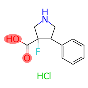 3-fluoro-4-phenylpyrrolidine-3-carboxylic acid hydrochloride