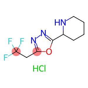 2-[5-(2,2,2-trifluoroethyl)-1,3,4-oxadiazol-2-yl]piperidine hydrochloride