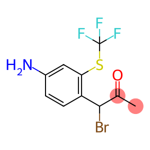 2-Propanone, 1-[4-amino-2-[(trifluoromethyl)thio]phenyl]-1-bromo-