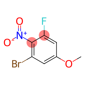 Benzene, 1-bromo-3-fluoro-5-methoxy-2-nitro-