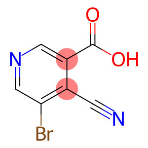 3-Pyridinecarboxylic acid, 5-bromo-4-cyano-
