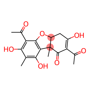 2,6-diacetyl-3,7,9-trihydroxy-8,9b-dimethyl-4a,9b-dihydro-4H-dibenzofuran-1-one