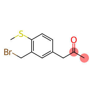 1-(3-(Bromomethyl)-4-(methylthio)phenyl)propan-2-one