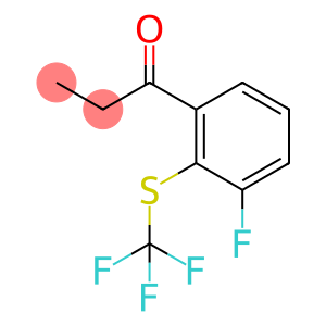 1-(3-Fluoro-2-(trifluoromethylthio)phenyl)propan-1-one