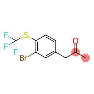 2-Propanone, 1-[3-bromo-4-[(trifluoromethyl)thio]phenyl]-