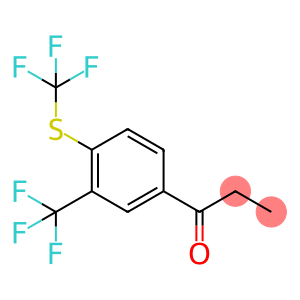 1-(3-(Trifluoromethyl)-4-(trifluoromethylthio)phenyl)propan-1-one