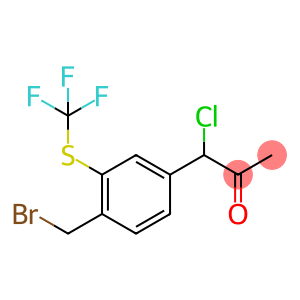 2-Propanone, 1-[4-(bromomethyl)-3-[(trifluoromethyl)thio]phenyl]-1-chloro-