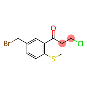 1-(5-(Bromomethyl)-2-(methylthio)phenyl)-3-chloropropan-1-one