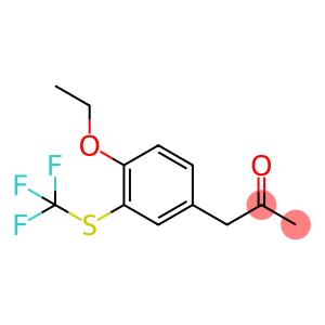 2-Propanone, 1-[4-ethoxy-3-[(trifluoromethyl)thio]phenyl]-