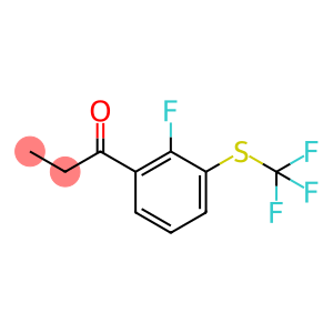 1-(2-Fluoro-3-(trifluoromethylthio)phenyl)propan-1-one