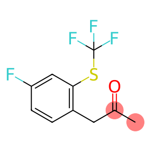 1-(4-Fluoro-2-(trifluoromethylthio)phenyl)propan-2-one