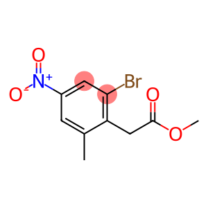 Benzeneacetic acid, 2-bromo-6-methyl-4-nitro-, methyl ester