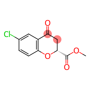 2H-1-Benzopyran-2-carboxylic acid, 6-chloro-3,4-dihydro-4-oxo-, methyl ester, (2R)-