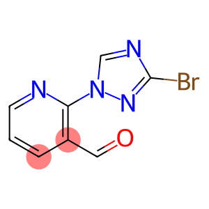 3-Pyridinecarboxaldehyde, 2-(3-bromo-1H-1,2,4-triazol-1-yl)-