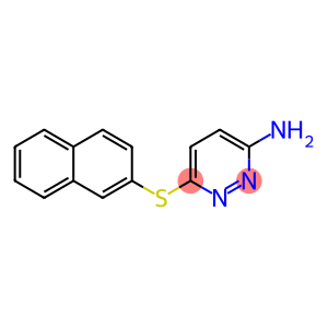 3-Pyridazinamine, 6-(2-naphthalenylthio)-