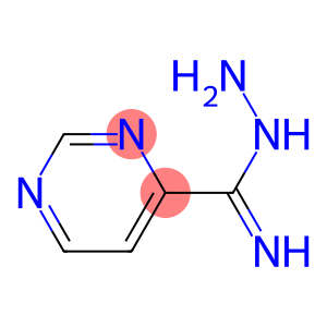 4-Pyrimidinecarboximidic acid, hydrazide (8CI)