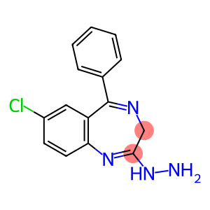 7-Chloro-2-hydrazino-5-phenyl-3H-1,4-benzodiazepine