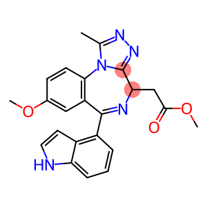 6-(1H-Indol-4-yl)-8-methoxy-1-methyl-4H-[1,2,4]triazolo[4,3-a][1,4]benzodiazepine-4-acetic acid methyl ester