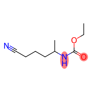 Carbamic  acid,  (4-cyano-1-methylbutyl)-,  ethyl  ester  (9CI)