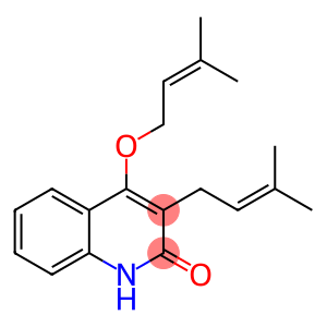 4-[(3-Methyl-2-butenyl)oxy]-3-(3-methyl-2-butenyl)quinoline-2(1H)-one