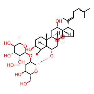 β-D-Glucopyranoside, (3β,6α,12β,20E)-3,12-dihydroxydammara-20(22),24-dien-6-yl 2-O-(6-deoxy-α-L-mannopyranosyl)-