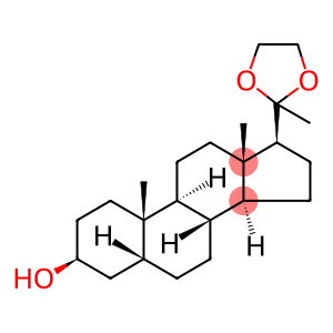 5b-Pregnan-20-one, 3b-hydroxy-, cyclic ethylene acetal(7CI,8CI)