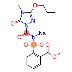 2-[(4-METHYL-5-OXO-3-PROPOXY-1,2,4-TRIAZOLIN-1-YL)CARBAMIDOSULFONYL]BENZOIC ACID METHYL ESTER SODIUM SALT