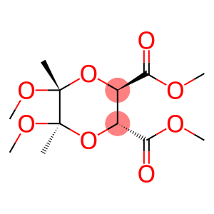 1,4-Dioxane-2,3-dicarboxylic acid, 5,6-dimethoxy-5,6-dimethyl-, 2,3-dimethyl ester, (2R,3R,5R,6R)-