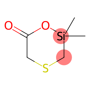 1-Oxa-4-thia-2-silacyclohexan-6-one, 2,2-dimethyl-