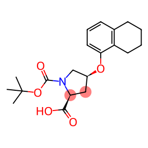 (2S,4S)-1-(tert-Butoxycarbonyl)-4-(5,6,7,8-tetrahydro-1-naphthalenyloxy)-2-pyrrolidinecarboxylic aci