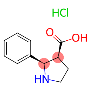 (2R,3S)-2-phenyl-3-pyrrolidinecarboxylic acid hydrochloride