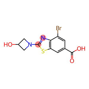 6-Benzothiazolecarboxylic acid, 4-bromo-2-(3-hydroxy-1-azetidinyl)-