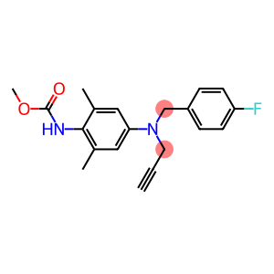 Carbamic acid, N-[4-[[(4-fluorophenyl)methyl]-2-propyn-1-ylamino]-2,6-dimethylphenyl]-, methyl ester