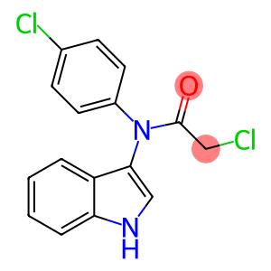 2-CHLORO-N-(4-CHLOROPHENYL)-N-(1H-INDOL-3-YL)ACETAMIDE