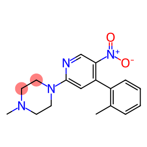 Piperazine, 1-methyl-4-[4-(2-methylphenyl)-5-nitro-2-pyridinyl]-