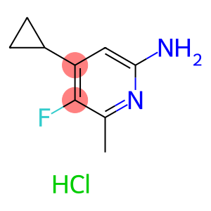 4-cyclopropyl-5-fluoro-6-methylpyridin-2-amine hydrochloride