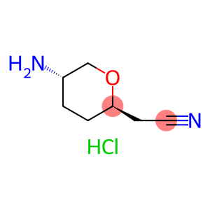 2H-Pyran-2-acetonitrile, 5-aminotetrahydro-, hydrochloride (1:1), (2R,5S)-