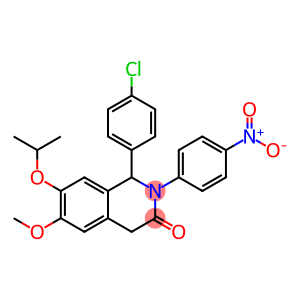 1-(4-chlorophenyl)-7-isopropoxy-6-methoxy-2-(4-nitrophenyl)-1,2-dihydroisoquinolin-3(4H)-one