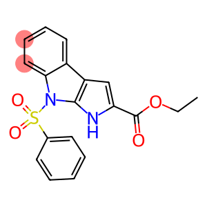 ETHYL 8-BENZENESULFONYL-1,8-DIHYDRO-PYRROLO[2,3-B]INDOLE-2-CARBOXYLATE