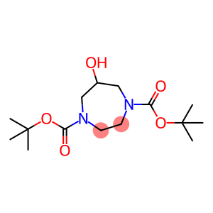 6-羟基-1,4-二氮杂环庚-1,4-二羧酸-二-叔丁基酯