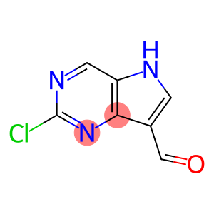 2-氯-5H-吡咯并[3,2-d]嘧啶-7-甲醛