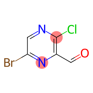 2-Pyrazinecarboxaldehyde, 6-bromo-3-chloro-