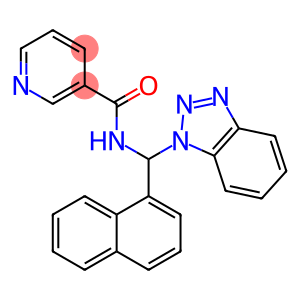 N-(Benzotriazol-1-yl-naphthalen-1-yl-methyl)-nicotinamide