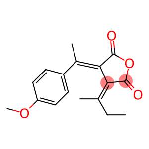 (3Z,4E)-3-(BUTAN-2-YLIDENE)-4-(1-(4-METHOXYPHENYL)ETHYLIDENE)DIHYDROFURAN-2,5-DIONE