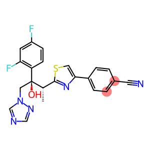 [R-(R*,R*)]-4-{2-[2-(2,4-Difluorophenyl)-2-hydroxy-1-methyl-3-(1H-1,2,4-triazol-1-yl)-propyl]-4-thiazolyl}-benzonitrile