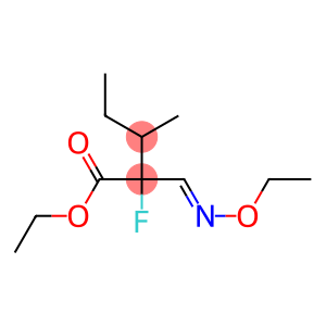 Pentanoicacid, 2-(ethoxyiminomethyl)-2-fluoro-3-methyl-, ethyl ester
