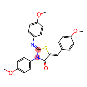 (Z)-5-((Z)-4-methoxybenzylidene)-3-(4-methoxyphenyl)-2-((4-methoxyphenyl)imino)thiazolidin-4-one